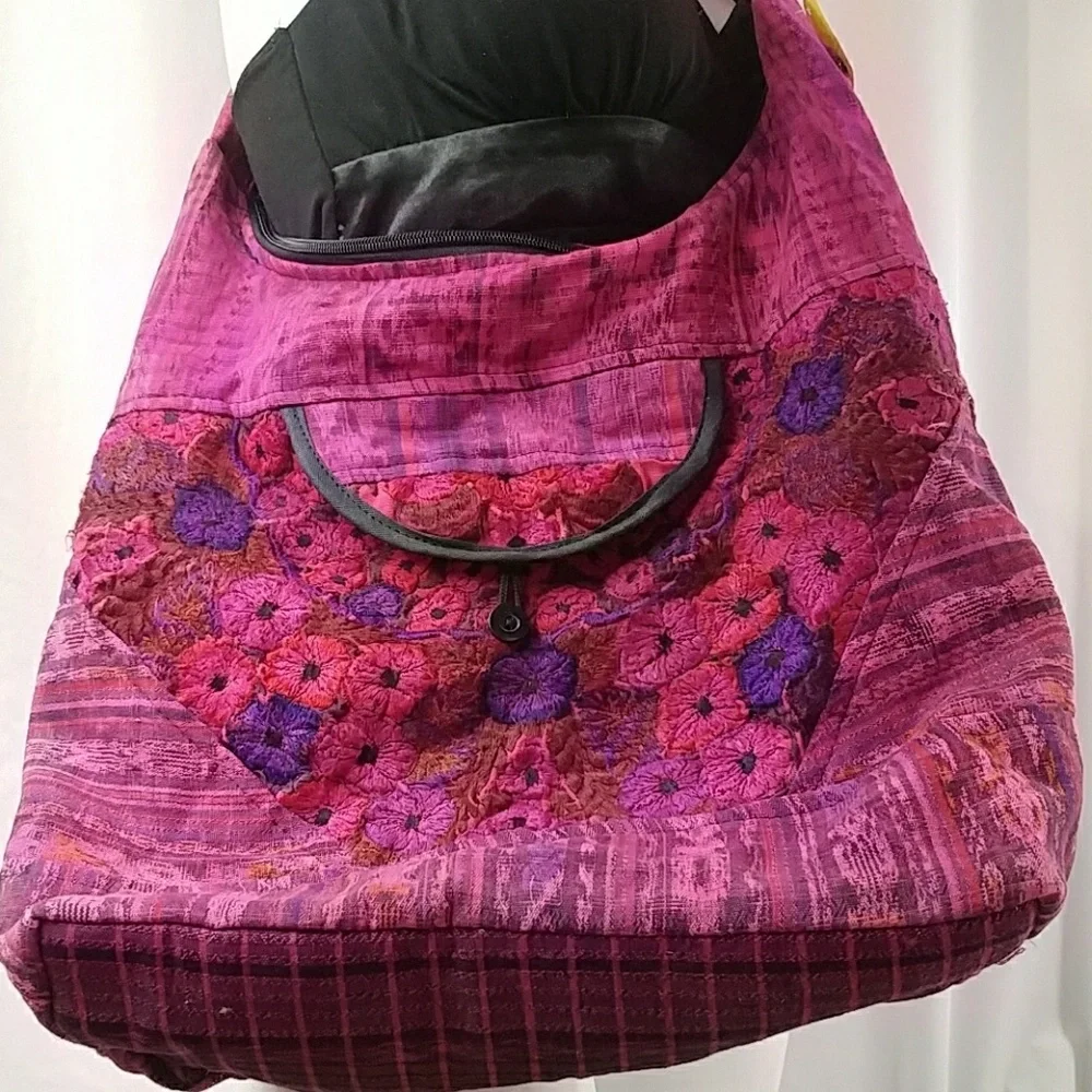 Hobo Festival Pink Glitter Carnival Large Bag